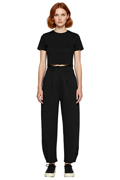 PayBuy Women's Interlock Wide Cut High Waist Pleated Pants Functional Durable Quality Comfortable