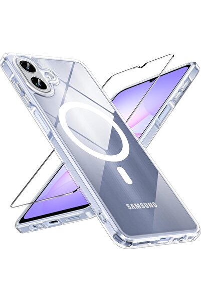 Kipgsm Samsung Galaxy A07 Uyumlu Ekran Koruyuculu Kılıf Magsafe Sarj Destekli...