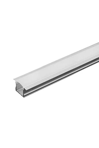 V-TAC Profil aluminiu pentru banda LED 2m 23x15.5mm montaj ingropat capac alb mat