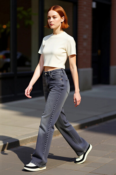 PayBuy Women's High Waist Flare Denim Pants Cool & Comfort Functional Durable Quality Modern