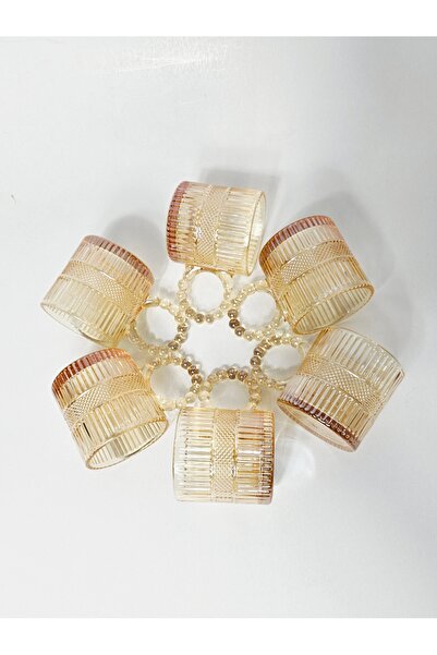 Casalina Set of 6 clear borosilicate glass tumblers, amber, 110 ml