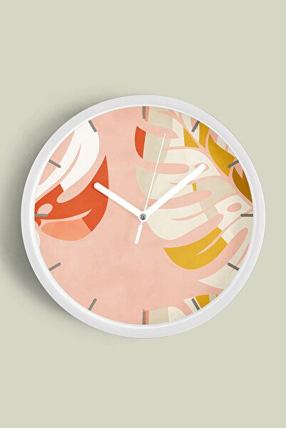 JHAAR Ceas de perete modern cu tematică abstractă - boemă - geometrică - 35 c...