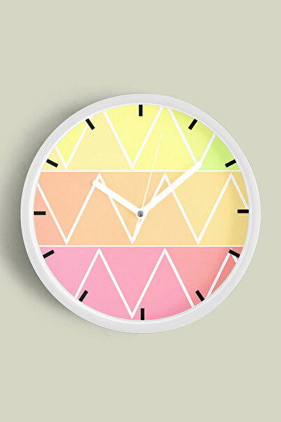 JHAAR Ceas de perete modern cu tematică geometrică abstractă - 42 cm - Carcas...