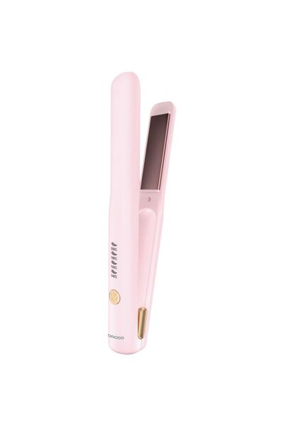 porodo Lifestyle Handheld Hair Straightener – Smart Temp Control, Type-C, 2600mAh, Pink