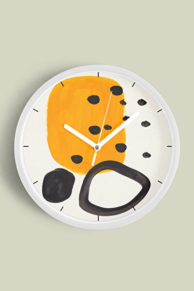 JHAAR Abstract - Ceas de perete modern cu tematică boemă - 42 cm - Carcasă al...