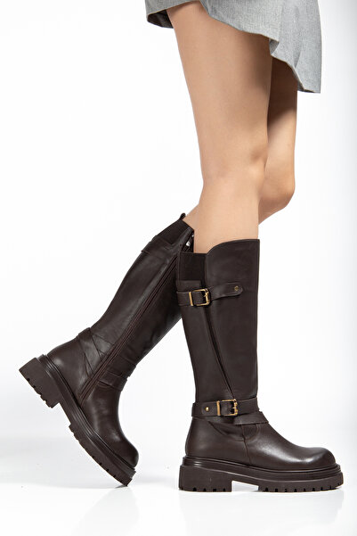 Elile Shoes Hakiki Deri 35-36 Numaradan 41-42-43 Numaraya Kadar Kadın Kışlık Çizme