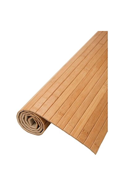 AyrStore TechbutiQ Kaydırmaz Tabanlı Bambu Banyo Paspası – 70x45 cm Doğal Ahş...