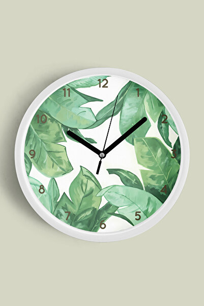 JHAAR Abstract - Ceas de perete modern cu tematică boemă - 42 cm - Carcasă al...