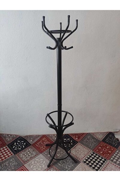 İLİNA Metal Portmanto Siyah Ayaklı Askılık