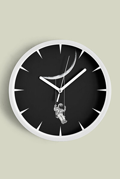 JHAAR Spațiu - Astronaut - Ceas de perete modern cu tematică astronomică - 25...