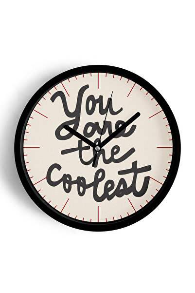 JHAAR تصميم حديث مكتوب عليه - أنتِ الساعة الأكثر أناقةً على الحائط - 30 سم - ...