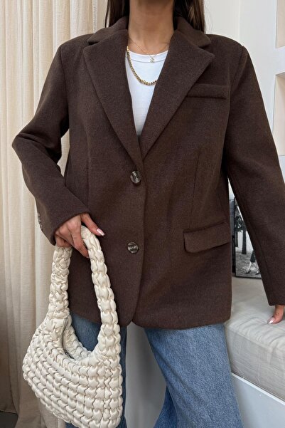 mylove Kaşe BlazerCeket Kahve