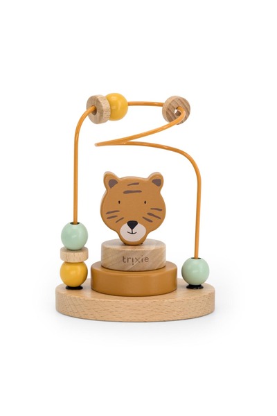 TRIXIE BV Jucărie din lemn - Spirală cu activități - Mr. Tiger, TRIXIE