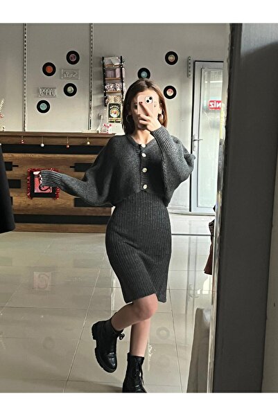 Sublime Butik Tricotaj pentru femei, rochie pulover, set cu nasturi, pulover ...