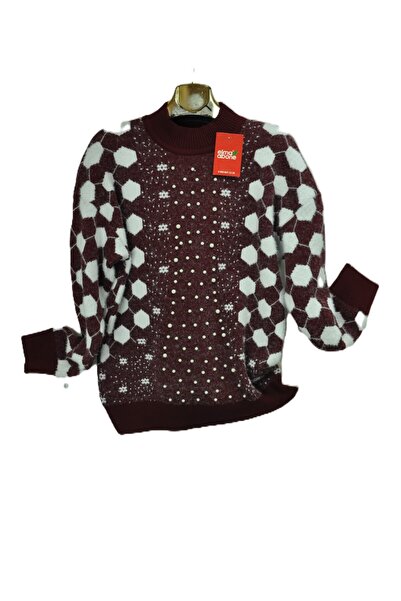 elma abone NOUA SEZONĂ PULOVER TRICOTAT CU BARBĂ DE PERLE