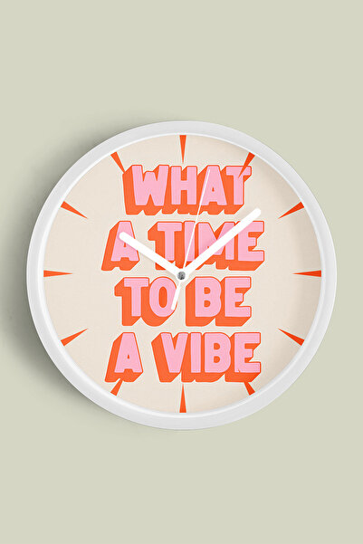 JHAAR تصميم حديث بخط مكتوب - ساعة حائط بعبارة 'ما هي وقت رائع لتكون أنيقًا' -...
