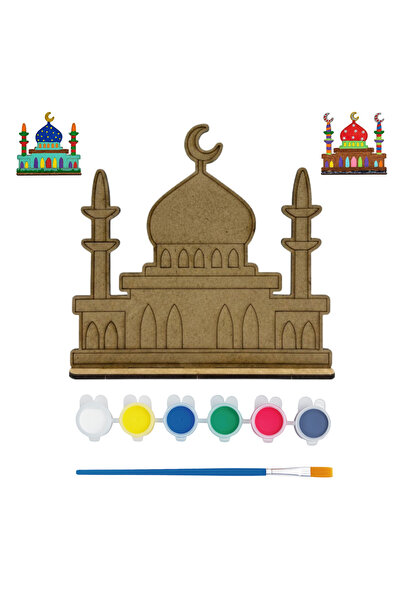 KİDOSE مجموعة تصميم المسجد الخشبية التعليمية - نشاط الحضانة ورياض الأطفال