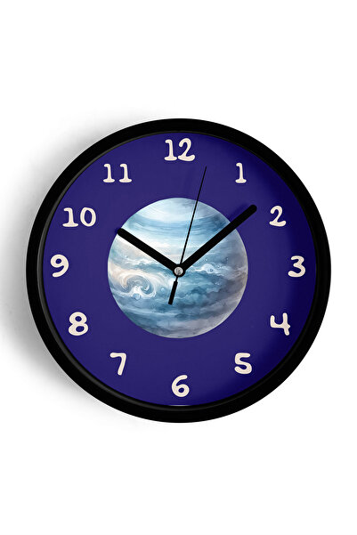 JHAAR Ceas de perete modern cu design spațial și planetar - Ceas de perete pe...