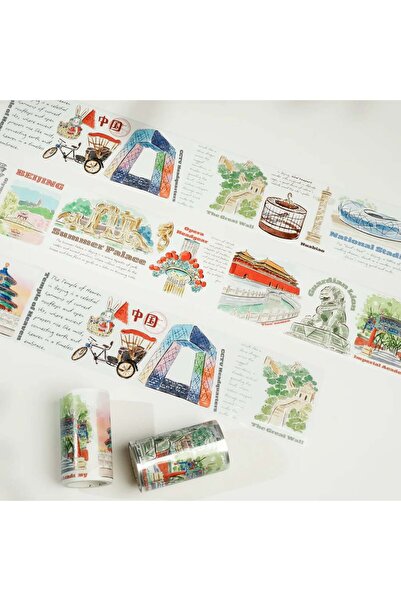 İthal K27-100cm croială bucăți de bandă washi Beijing Scrolls