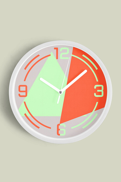 JHAAR Ceas de perete modern cu tematică abstractă - boemă - geometrică - 25 c...