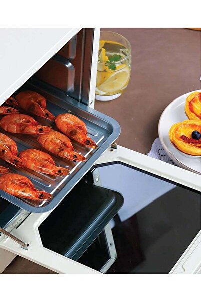 porodo Temp Glass Mini Oven - 15L, 750W, White