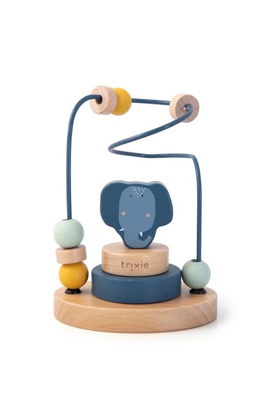 TRIXIE BV Jucărie din lemn - Spirală cu activități - Mrs. Elephant, TRIXIE, 1...
