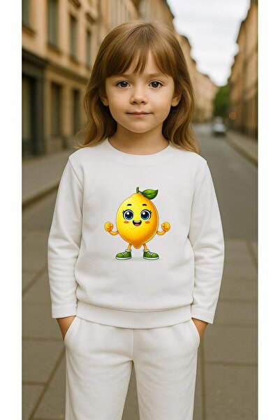 playwear Παιδικό Φούτερ Σετ ΛΕΜΟΝΙ ΧΑΡΑΚΤΗΡΑΣ1 Με στάμπα για κορίτσια και αγό...