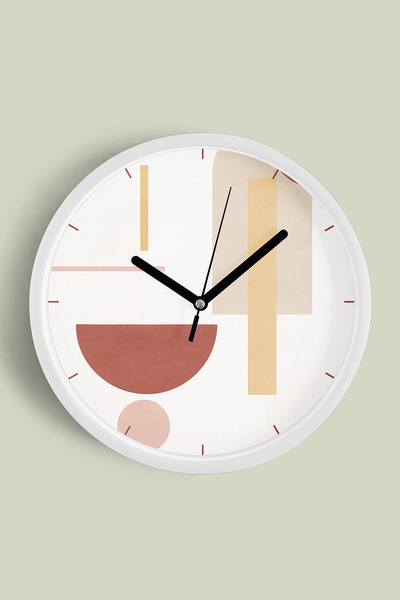 JHAAR Ceas de perete modern cu tematică abstractă - boemă - geometrică - 25 c...