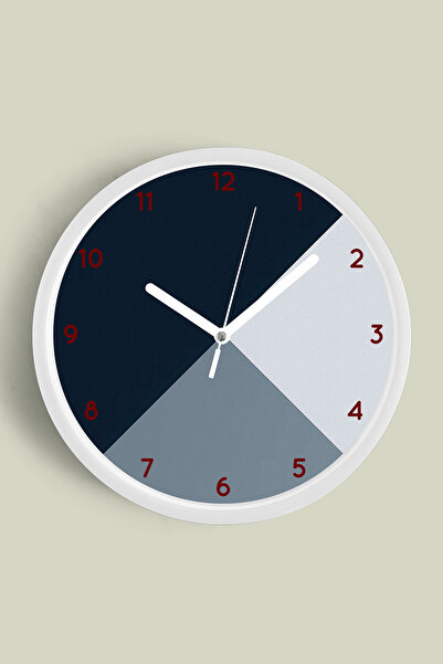 JHAAR Ceas de perete modern cu tematică geometrică abstractă - 30 cm - Carcas...