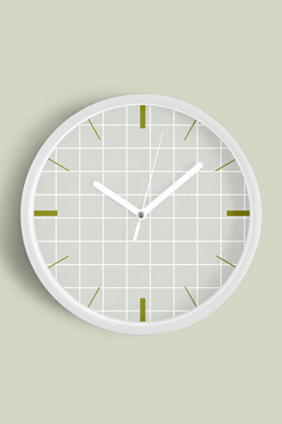 JHAAR Ceas de perete modern cu tematică geometrică abstractă - 30 cm - Carcas...