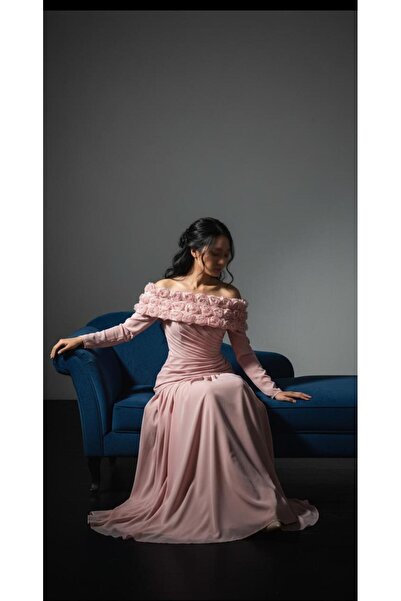 STAYILK DRESSES فستان سهرة أنيق بتصميم أوف شولدر،