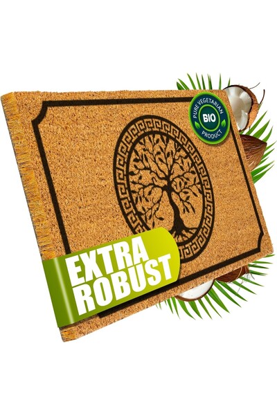 AyrStore TechbutiQ Paspas Hayat Ağacı Desenli Kapı Önü Paspası