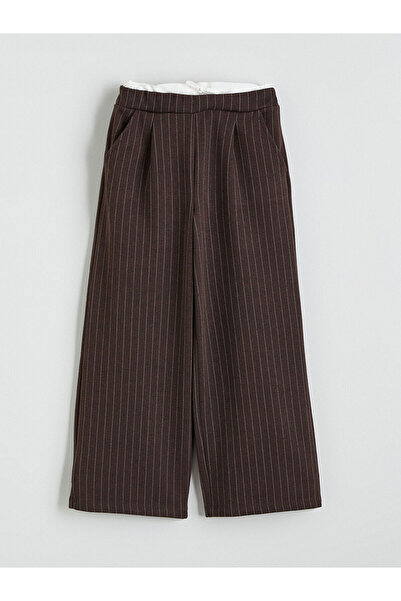 LC Waikiki Özmarka Noul sezon Pantaloni pentru fete cu talie elastică și pliuri