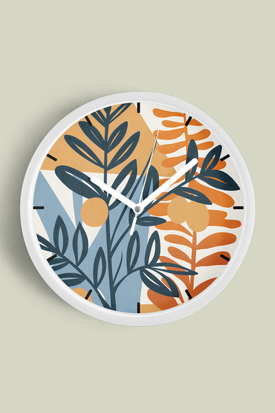 JHAAR Ceas de perete modern cu tematică abstractă - boemă - geometrică - 30 c...