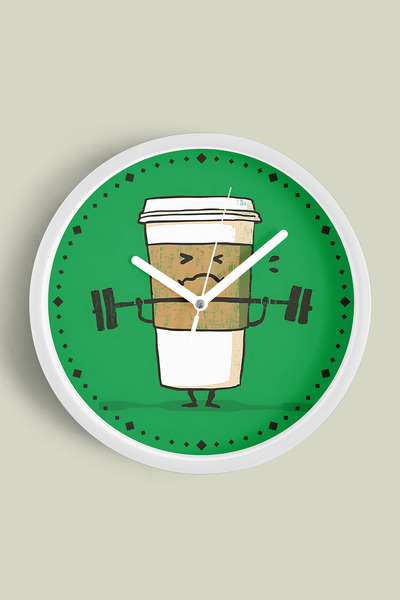 JHAAR Ceas de perete cu design modern Soyut Good Morning Coffee Kitchen - 42 ...