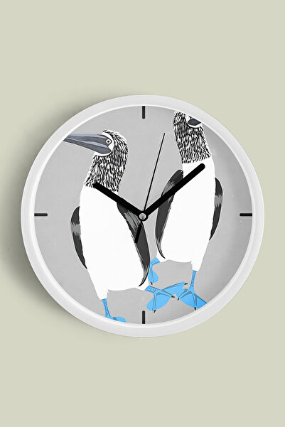 JHAAR Ceas de perete modern cu tematică pasăre drăguță - Cameră pentru copii ...