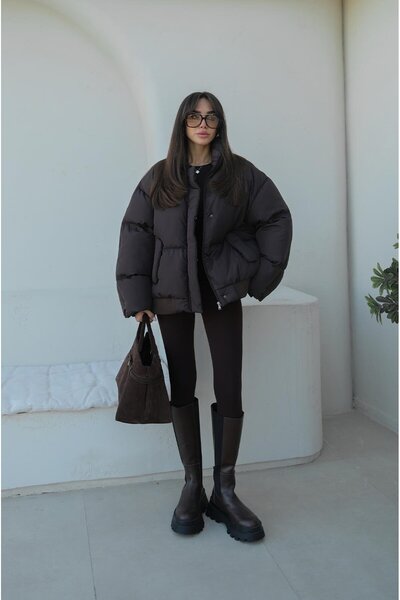 Havoş Brown Puffer Coat