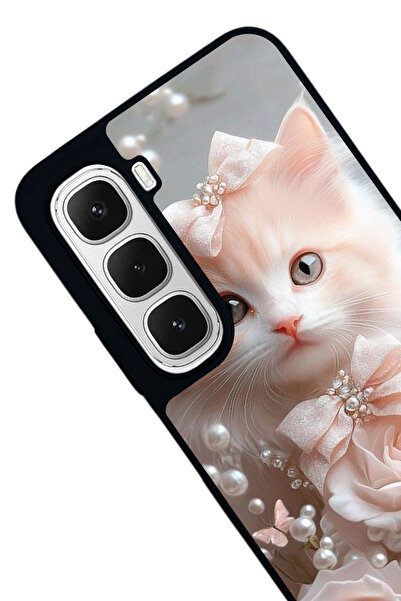 Aksel Kılıf Infinix Hot 60I Compatible Printed , Matte Black, Soft Silicone, Protective, Shock Absorbing Cover, Case