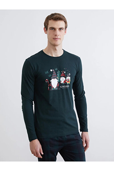 LC Waikiki Yılbaşı Temalı Erkek Pijama Takımı