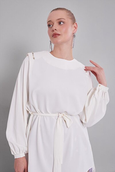 Levidor Lilac Pleated Patterned Skirt Set