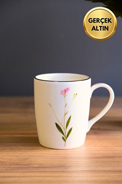 tabakevi Tabak Evi Porselen Natura Çuha Kulplu Mug Kupa 9cm 220ml Tekli