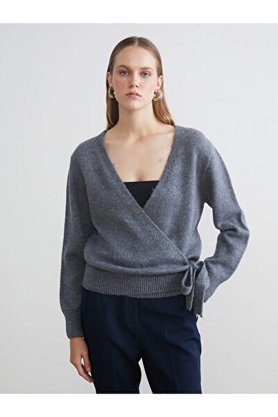 LC Waikiki Double Breasted Collar Women's Knitwear Sweater