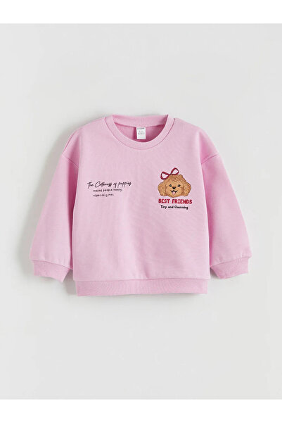 LC Waikiki Bicycle collar girl's thick sweatshirt 2-piece