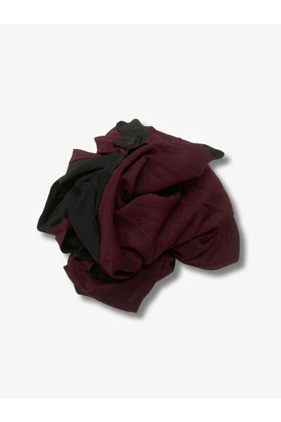 Yiğit Kumaş Ecrin Fabric Winter Combed Cotton, Piece 115X165 cm Burgundy Color