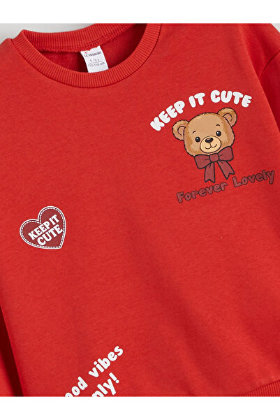 LC Waikiki Bicycle collar girl's thick sweatshirt 2-piece