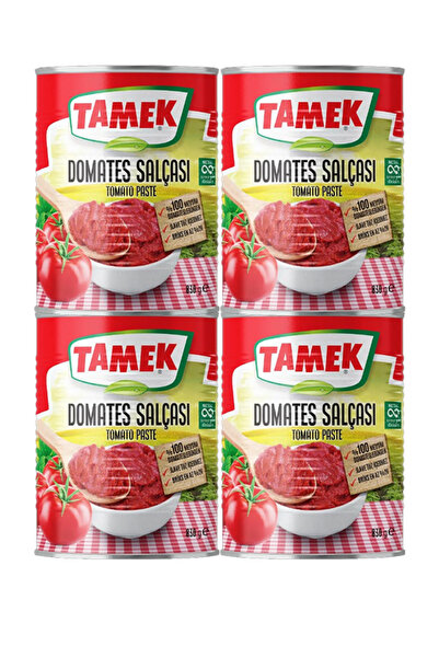 TAMEK DOMATES SALÇASI, 830 gr 4 ADET