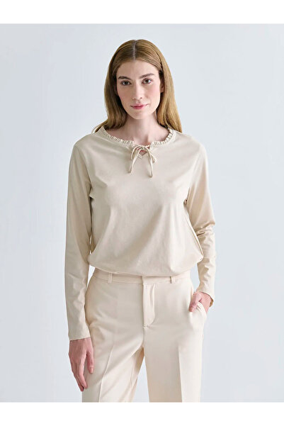 LC Waikiki Μπλούζα με βολάν με δεμένο γιακά