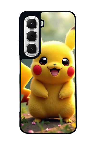 Aksel Kılıf متوافق مع هاتف INFINIX Hot 60 مطبوع ، أسود غير لامع، سيليكون ناعم...