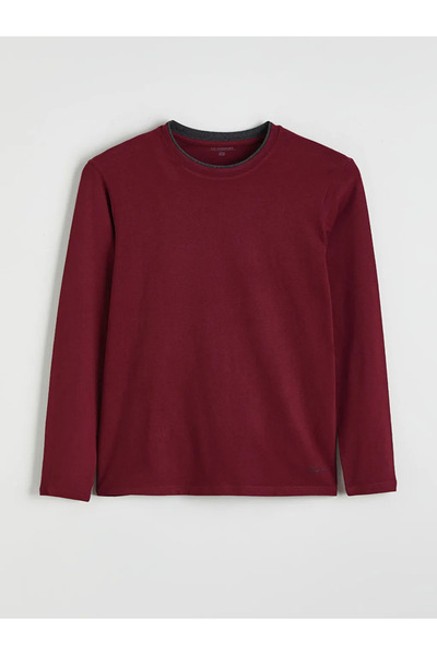 LC Waikiki Crew Neck Long Sleeve Men's Pajama Top