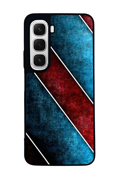 Aksel Kılıf متوافق مع هاتف INFINIX Hot 60i مطبوع ، أسود غير لامع، سيليكون ناع...